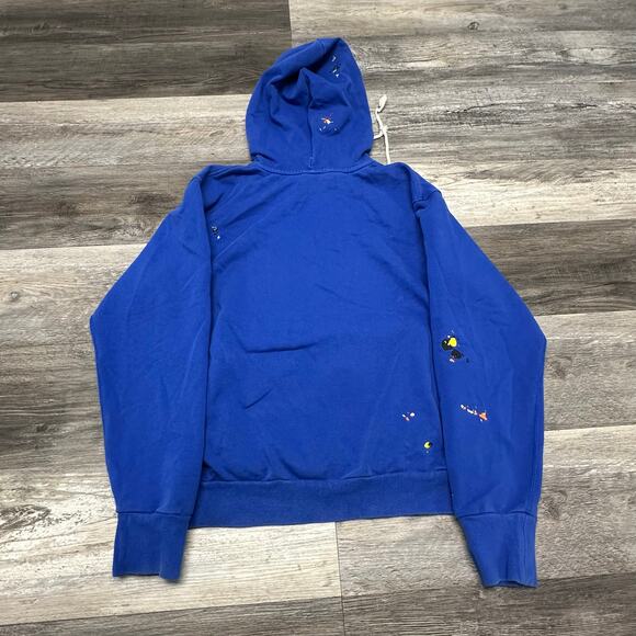 Nike Standard Issue Splatter Hoodie Royal Blue Mens S Pullover Sweatshirt Hoodie - Picture 3 of 9